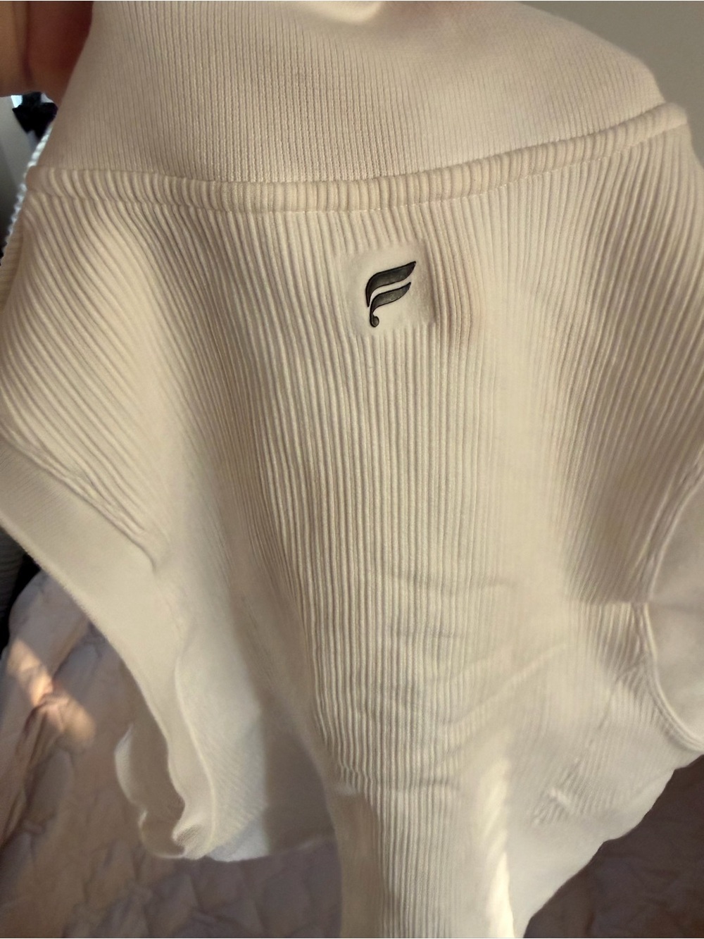Fabletics White Ribbed Tennis Set XL | EUC - Picture 4 of 7